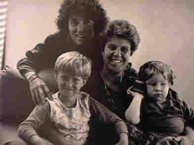 Lesbian couple Robin Jurs & Barbara Allen and their children, Hannah and Cody